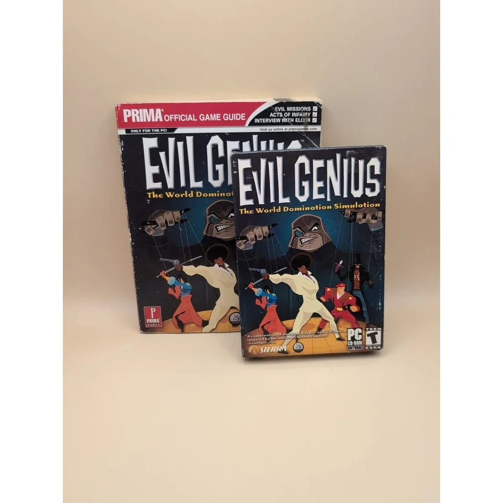 Evil Genius PRIMA'S Official video game Guide, With PC Cd-Rom Game